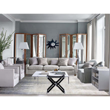 Load image into Gallery viewer, 10&#39;1&quot;x14&#39;2&quot; Gray And Black, Densely Woven Pure Wool, Hand Knotted Modern Ombre Design, Oriental Rug FWR451512