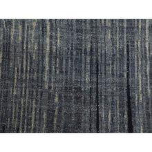Load image into Gallery viewer, 10&#39;1&quot;x14&#39;2&quot; Gray And Black, Densely Woven Pure Wool, Hand Knotted Modern Ombre Design, Oriental Rug FWR451512