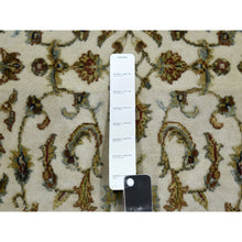 Load image into Gallery viewer, 2&#39;6&quot;x8&#39;2&quot; Ivory, Wool And Silk Hand Knotted, Rajasthan With All Over Design Thick And Plush, Runner Oriental Rug FWR451668