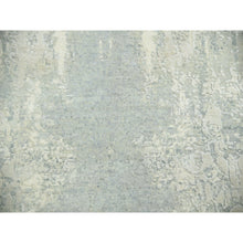 Load image into Gallery viewer, 9&#39;x12&#39;1&quot; Ash Gray, Modern Abstract Design With Soft Colors, Wool And Pure Silk Hand Knotted, Oriental Rug FWR451734