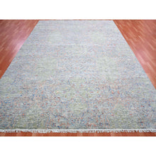 Load image into Gallery viewer, 9&#39;1&quot;x12&#39;1&quot; Gray Goose, Vegetable Dyes, Oushak Influence With Salt And Pepper Motif, 100% Wool, Oriental Rug FWR451818