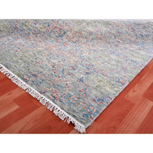 Load image into Gallery viewer, 9&#39;1&quot;x12&#39;1&quot; Gray Goose, Vegetable Dyes, Oushak Influence With Salt And Pepper Motif, 100% Wool, Oriental Rug FWR451818