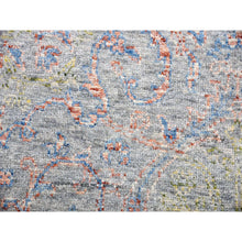 Load image into Gallery viewer, 9&#39;1&quot;x12&#39;1&quot; Gray Goose, Vegetable Dyes, Oushak Influence With Salt And Pepper Motif, 100% Wool, Oriental Rug FWR451818