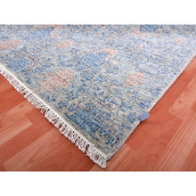Load image into Gallery viewer, 9&#39;x12&#39;4&quot; Storm Gray, Natural Dyes, Tone On Tone, Obscured And Subtle Motif, Organic Wool, Hand Knotted, Soft Pile, Oriental Rug FWR451836