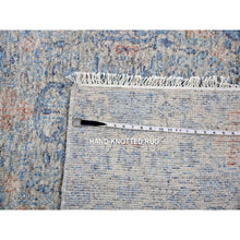 Load image into Gallery viewer, 9&#39;x12&#39;4&quot; Storm Gray, Natural Dyes, Tone On Tone, Obscured And Subtle Motif, Organic Wool, Hand Knotted, Soft Pile, Oriental Rug FWR451836