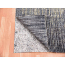 Load image into Gallery viewer, 2&#39;6&quot;x6&#39;4&quot; Gainsboro Gray, Modern Ombre Design, Densely Woven, Hand Knotted, Extra Soft Wool, Runner Oriental Rug FWR451842