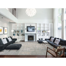 Load image into Gallery viewer, 12&#39;x15&#39;6&quot; Stargazer Gray, Modern Abstract Design with Soft Colors, Wool and Pure Silk Hand Knotted, Oversized Oriental Rug FWR451986