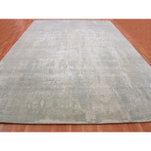 Load image into Gallery viewer, 12&#39;x15&#39;6&quot; Stargazer Gray, Modern Abstract Design with Soft Colors, Wool and Pure Silk Hand Knotted, Oversized Oriental Rug FWR451986