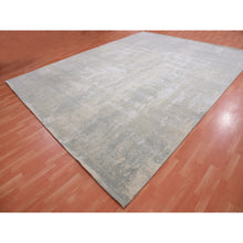 Load image into Gallery viewer, 12&#39;x15&#39;6&quot; Stargazer Gray, Modern Abstract Design with Soft Colors, Wool and Pure Silk Hand Knotted, Oversized Oriental Rug FWR451986