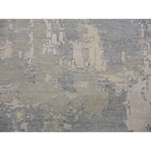 Load image into Gallery viewer, 12&#39;x15&#39;6&quot; Stargazer Gray, Modern Abstract Design with Soft Colors, Wool and Pure Silk Hand Knotted, Oversized Oriental Rug FWR451986