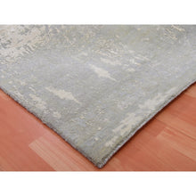 Load image into Gallery viewer, 10&#39;x14&#39;1&quot; Jubilee Gray, Modern Abstract Design, Vibrant Colors, Hand Knotted, Soft Pile Wool and Silk Oriental Rug FWR452004