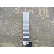 Load image into Gallery viewer, 10&#39;x14&#39;1&quot; Jubilee Gray, Modern Abstract Design, Vibrant Colors, Hand Knotted, Soft Pile Wool And Silk Oriental Rug FWR452004