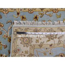 Load image into Gallery viewer, 3&#39;x12&#39;3&quot; Rouge Pink, Chevron Design, Sari Silk and Textured Wool, Hand Knotted, Runner Oriental Rug FWR525726