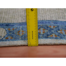 Load image into Gallery viewer, 9&#39;1&quot;x12&#39;1&quot; Ash Gray, Antique Chinese Inspired,  Open Field With Flower Bouquet, Ming Dynasty,100% Wool, Hand Knotted Oriental Rug FWR452454