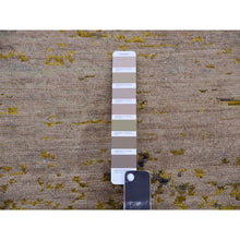 Load image into Gallery viewer, 9&#39;x12&#39;2&quot; Parchment Beige With Honey Gold, Antique Chinese Inspired, Dragon Design, 100% Wool, Hand Knotted, Oriental Rug FWR452484