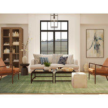 Load image into Gallery viewer, 10&#39;x14&#39;4&quot; Herbal Green, Hand Knotted  Vertical Ombre Design, Soft And Vibrant Wool, Oriental Rug FWR452508