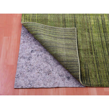 Load image into Gallery viewer, 10&#39;x14&#39;4&quot; Herbal Green, Hand Knotted  Vertical Ombre Design, Soft And Vibrant Wool, Oriental Rug FWR452508