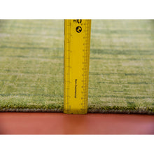 Load image into Gallery viewer, 10&#39;x14&#39;4&quot; Herbal Green, Hand Knotted  Vertical Ombre Design, Soft And Vibrant Wool, Oriental Rug FWR452508