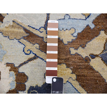 Load image into Gallery viewer, 10&#39;2&quot;x14&#39;4&quot; Elder White, Polonaise Czartoryski With Persian Isphahan Inspired design Distinct Abrash, Hand Knotted, Zero Pile 100% Wool, Oriental Rug FWR452550