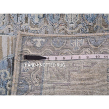 Load image into Gallery viewer, 2&#39;x3&#39; Warm Gray, Hand Knotted Khotan Design, Silk With Textured Wool, Oriental Mat Rug FWR452598