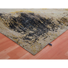 Load image into Gallery viewer, 9&#39;x12&#39;1&quot; Casabianca Beige And Harvest Gold, Antique Chinese Inspired, Dragon Design, Organic Wool, Hand Knotted, Oriental Rug FWR452604