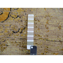 Load image into Gallery viewer, 9&#39;x12&#39;1&quot; Casabianca Beige And Harvest Gold, Antique Chinese Inspired, Dragon Design, Organic Wool, Hand Knotted, Oriental Rug FWR452604