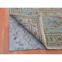 Load image into Gallery viewer, 11&#39;10&quot;x14&#39;6&quot; Mirage Gray, 100% Wool, Hand Knotted, Sultanabad Reimagined, All Over Leaf Design, Zero Pile, Sheared Low, Oversized, Oriental Rug FWR452694