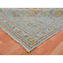 Load image into Gallery viewer, 11&#39;10&quot;x14&#39;6&quot; Mirage Gray, 100% Wool, Hand Knotted, Sultanabad Reimagined, All Over Leaf Design, Zero Pile, Sheared Low, Oversized, Oriental Rug FWR452694