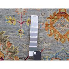 Load image into Gallery viewer, 11&#39;10&quot;x14&#39;6&quot; Mirage Gray, 100% Wool, Hand Knotted, Sultanabad Reimagined, All Over Leaf Design, Zero Pile, Sheared Low, Oversized, Oriental Rug FWR452694