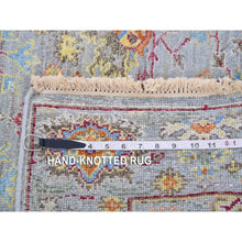 Load image into Gallery viewer, 3&#39;1&quot;x5&#39; Mirage Gray, 100% Wool, Hand Knotted, Sultanabad Reimagined, All Over Leaf Design, Zero Pile, Sheared Low, Oriental Rug FWR452742