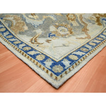 Load image into Gallery viewer, 8&#39;1&quot;x10&#39;2&quot; Snow Ivory, Polonaise Czartoryski With Persian Isphahan Inspired design Distinct Abrash, Hand Knotted, Zero Pile 100% Wool, Oriental Rug FWR452832