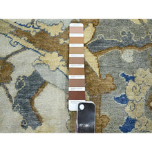 Load image into Gallery viewer, 8&#39;1&quot;x10&#39;2&quot; Snow Ivory, Polonaise Czartoryski With Persian Isphahan Inspired design Distinct Abrash, Hand Knotted, Zero Pile 100% Wool, Oriental Rug FWR452832