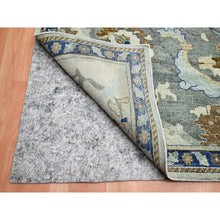Load image into Gallery viewer, 12&#39;x15&#39;5&quot; Powder White, Polonaise Czartoryski With Persian Isphahan Inspired design, 100% Wool, Distinct Abrash, Hand Knotted, Zero Pile, Oversized, Oriental Rug FWR452844