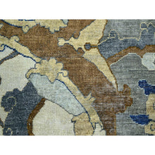Load image into Gallery viewer, 12&#39;x15&#39;5&quot; Powder White, Polonaise Czartoryski With Persian Isphahan Inspired design, 100% Wool, Distinct Abrash, Hand Knotted, Zero Pile, Oversized, Oriental Rug FWR452844