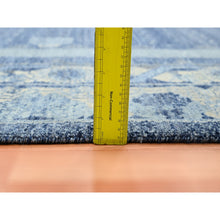 Load image into Gallery viewer, 9&#39;x12&#39;5&quot; Yale Blue, Pinecone Design, 100% Pure Wool, Thick And Plush, Hand Knotted Oriental Rug FWR452946