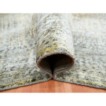 Load image into Gallery viewer, 9&#39;x12&#39;5&quot; Tan Brown with Gray, THE EYE, 100% Pure Silk, Soft to the Touch, Hand Knotted Oriental Rug FWR452970