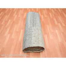 Load image into Gallery viewer, 9&#39;x12&#39;5&quot; Tan Brown With Gray, The Eye, 100% Pure Silk, Soft To The Touch, Hand Knotted Oriental Rug FWR452970