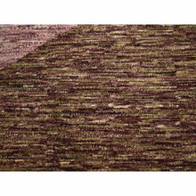 Load image into Gallery viewer, 8&#39;x10&#39; Shades of Gray with Brown, Colorful, Bauhaus and Mid Century Inspired, Hand Knotted, Modern, Zero Pile, Sheared Low, Pure Wool Oriental Rug FWR453024