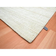 Load image into Gallery viewer, 9&#39;x12&#39;4&quot; Shades Of Ivory, Gradation Design, Modern, Textured Wool &amp; Pure Silk, Hand Knotted, Oriental Rug FWR453030