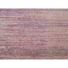 Load image into Gallery viewer, 9&#39;x12&#39;3&quot; Flamingo Pink With Ivory, Horizontal Ombre Design, Hand Knotted, Pure Wool, Oriental Rug FWR453072