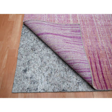 Load image into Gallery viewer, 8&#39;1&quot;x10&#39;4&quot; Shades Of Pink, Vertical Ombre Design, Natural Wool, Hand Knotted, Oriental Rug FWR453084