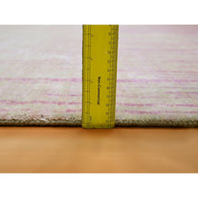 Load image into Gallery viewer, 8&#39;1&quot;x10&#39;4&quot; Shades Of Pink, Vertical Ombre Design, Natural Wool, Hand Knotted, Oriental Rug FWR453084
