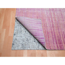 Load image into Gallery viewer, 9&#39;2&quot;x12&#39;4&quot; Shades Of Pink, Hand Knotted, Vertical Ombre Design, Natural Wool, Oriental Rug FWR453174