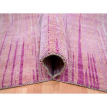 Load image into Gallery viewer, 9&#39;2&quot;x12&#39;4&quot; Shades Of Pink, Hand Knotted, Vertical Ombre Design, Natural Wool, Oriental Rug FWR453174
