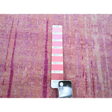 Load image into Gallery viewer, 9&#39;2&quot;x12&#39;4&quot; Shades Of Pink, Hand Knotted, Vertical Ombre Design, Natural Wool, Oriental Rug FWR453174