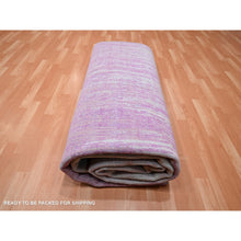 Load image into Gallery viewer, 9&#39;2&quot;x12&#39;4&quot; Shades Of Pink, Hand Knotted, Vertical Ombre Design, Natural Wool, Oriental Rug FWR453174