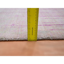 Load image into Gallery viewer, 9&#39;2&quot;x12&#39;4&quot; Shades Of Pink, Hand Knotted, Vertical Ombre Design, Natural Wool, Oriental Rug FWR453174
