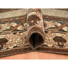 Load image into Gallery viewer, 10&#39;x14&#39;3&quot; Shades Of Brown, Khotan Influence All Over Intricate Design, Zero Pile, 100% Wool, Hand Knotted, Oriental Rug FWR453372