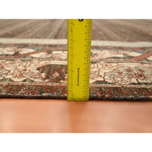 Load image into Gallery viewer, 10&#39;x14&#39;3&quot; Shades of Brown, Khotan Influence All Over Intricate Design, Zero Pile, 100% Wool, Hand Knotted, Oriental Rug FWR453372