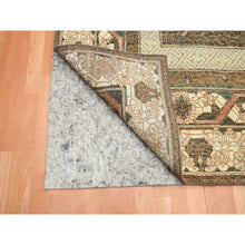 Load image into Gallery viewer, 9&#39;x11&#39;10&quot; Toffee Brown, Khotan Influence All Over Intricate Design, 100% Wool, Hand Knotted, Zero Pile, Oriental Rug FWR453378